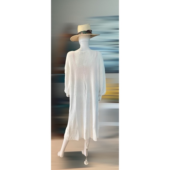 EDIT BY NINE White open front cardi sz S M L - Picture 5 of 7